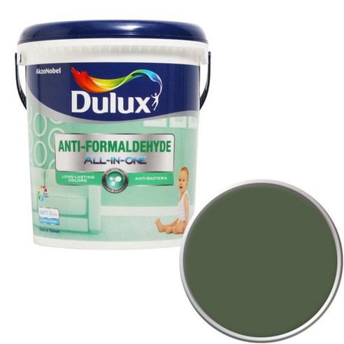 듀럭스 안티 포름알데히드 페인트 3L 단품, Military Green