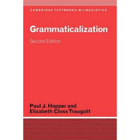 Grammaticalization Paperback, Cambridge University Press - 가격 변동 추적 그래프 ...