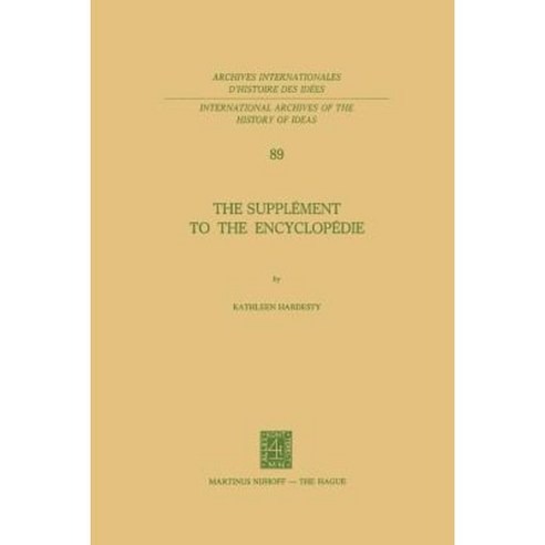 The Supplement to the Encyclopedie Paperback, Springer