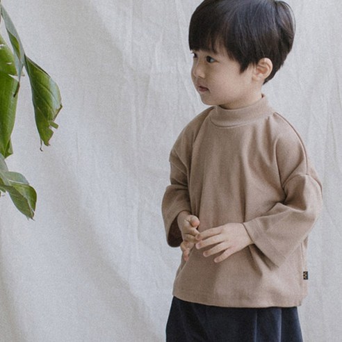 맘스메이드 아동용 긴팔 박스 반폴라티