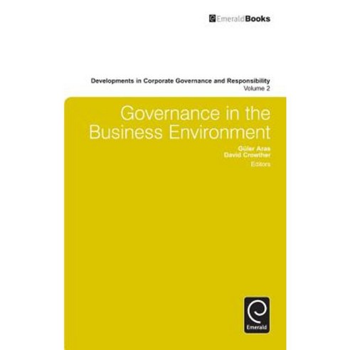 Governance in the Business Environment Hardcover, Emerald Group Publishing