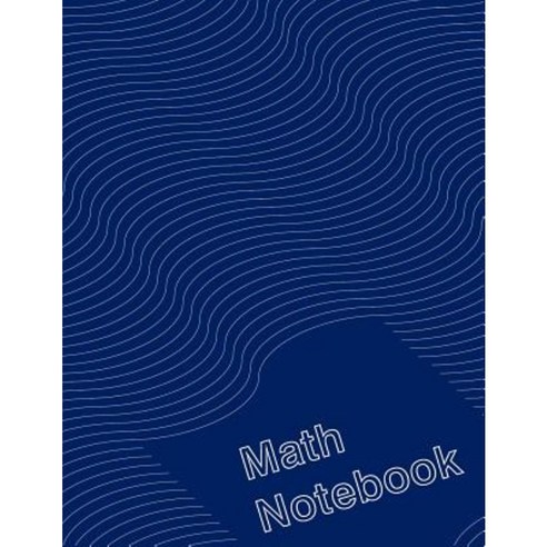 Math Notebook: Navy Swirl Paperback, Createspace