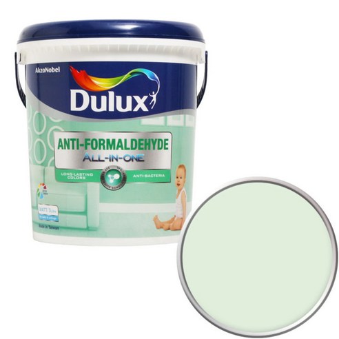 듀럭스 안티 포름알데히드 올인원 페인트 3L, Mint Drop