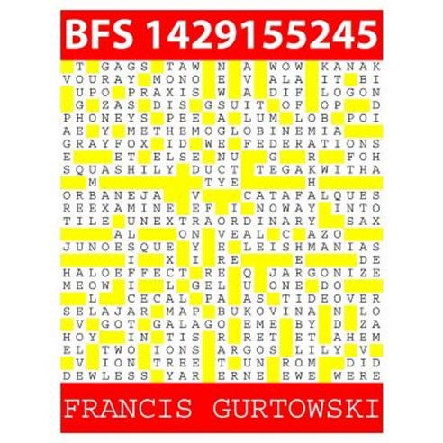 Bfs 1429155245: A Bfs Puzzle Paperback, Createspace Independent Publishing Platform