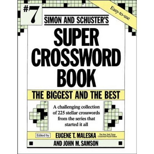 Simon and Schuster''s Super Crossword Book Paperback, Simon & Schuster