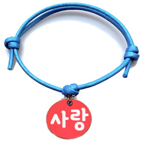 펫츠룩 굿모닝 블루 반려동물 목걸이 M + 원형 팬던트 M, 사랑(레드), 1개