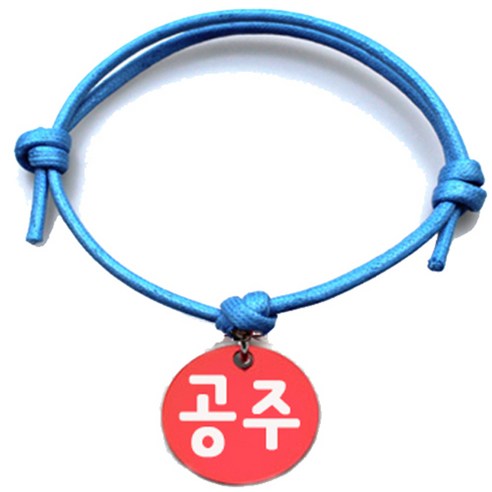 펫츠룩 굿모닝 블루 반려동물 목걸이 M + 알미늄원형 팬던트 S, 레드(공주), 1개