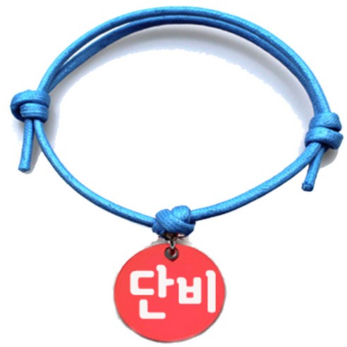 펫츠룩 굿모닝 블루 반려동물 목걸이 M + 알미늄원형 팬던트 S, 레드(단비), 1개