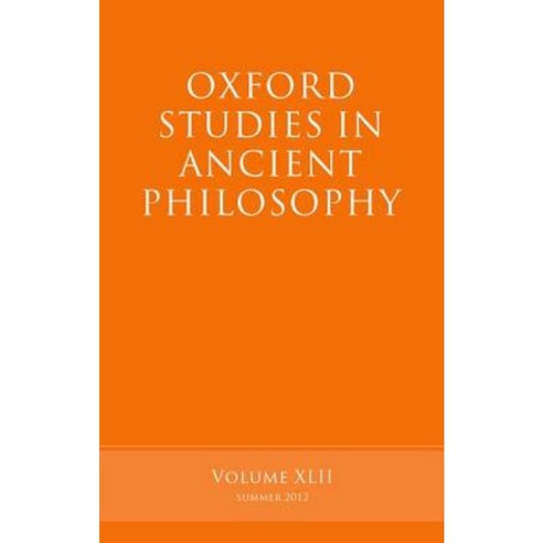 Oxford Studies in Ancient Philosophy: Volume 42 Paperback, Oxford University Press, USA