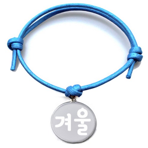 펫츠룩 굿모닝 블루 반려동물 목걸이 M + 메탈원형 팬던트 M, 실버(겨울), 1개