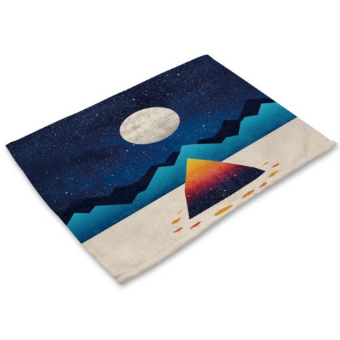 아울리빙 사이버 디자인 식탁매트, H, 42 x 32 cm