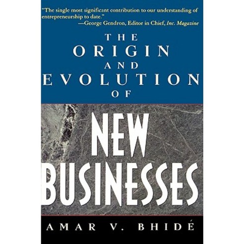 The Origin and Evolution of New Businesses Hardcover, Oxford University Press, USA