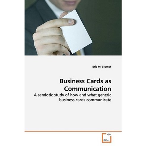 Business Cards as Communication Paperback, VDM Verlag