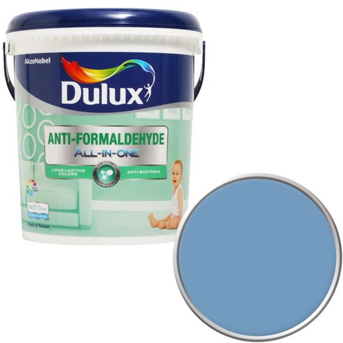 듀럭스 안티 포름알데히드 올인원 페인트3L, Periwinkle Blue