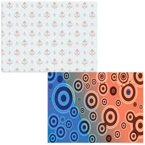 벨라 실리콘 식탁매트 동그라미 2 세트, 동그라미 2, 무제 패턴, 385 x 285 mm
