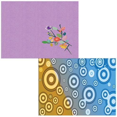 벨라 실리콘 식탁매트 동그라미 1 세트, 동그라미 1, 꽃 맞이, 385 x 285 mm