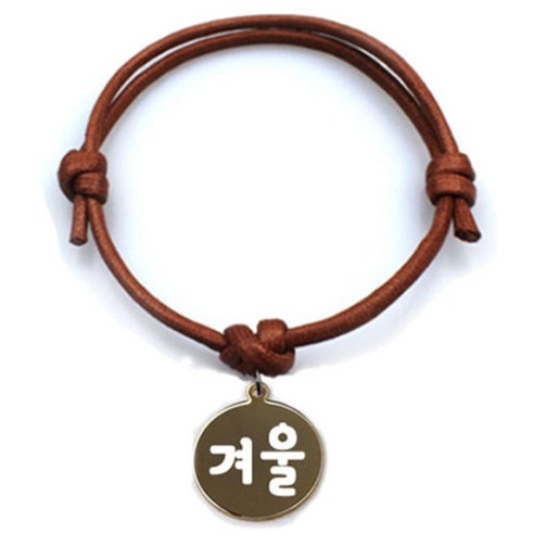 펫츠룩 굿모닝 카라멜 반려동물 목걸이 M + 메탈원형 팬던트 S, 골드(겨울), 1개
