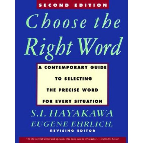 Choose the Right Word: Second Edition Paperback, Collins Reference
