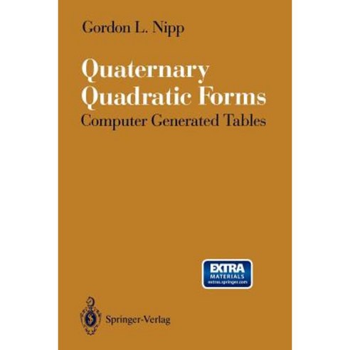 Quaternary Quadratic Forms: Computer Generated Tables Paperback, Springer