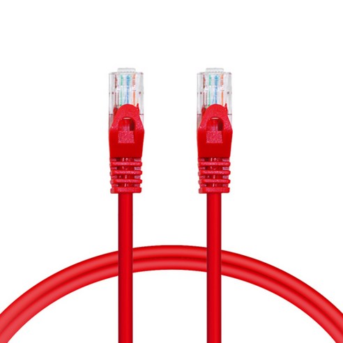 애니포트 CAT5.E UTP 랜케이블 AP-5UTP-1M, 레드, 1개