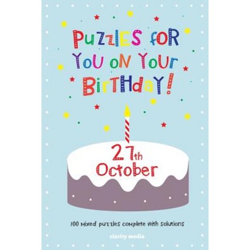 Puzzles for You on Your Birthday - 27th October Paperback, Createspace Independent Publishing Platform
