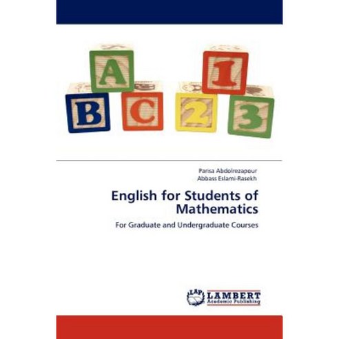English for Students of Mathematics Paperback, LAP Lambert Academic Publishing