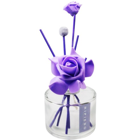 리피에노 기본 디퓨져 실버캡 180ml + 빅로즈리드스틱 바이올렛, 라임트리