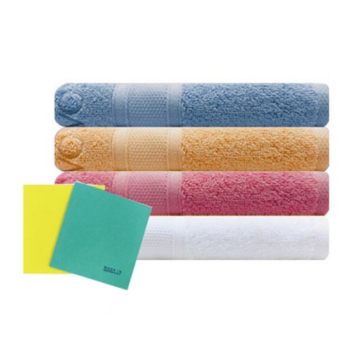 송월타월 샤보렌 식스 40 수건 4p + 독일행주 2p, 랜덤 발송, 1세트