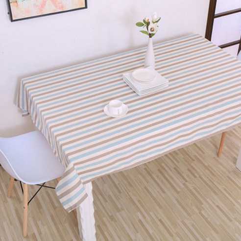 이코디 소프트 칼라 체크 테이블 보, 슬림칼라라인, 140 x 180 cm