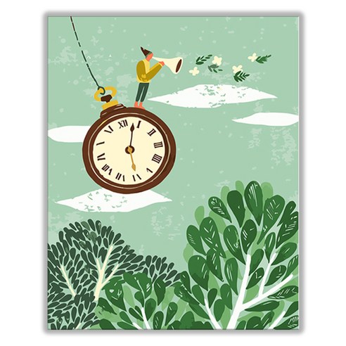 아트조이 DIY 명화 그리기 세트 40 x 50 cm 세로형, 나팔부는 요정