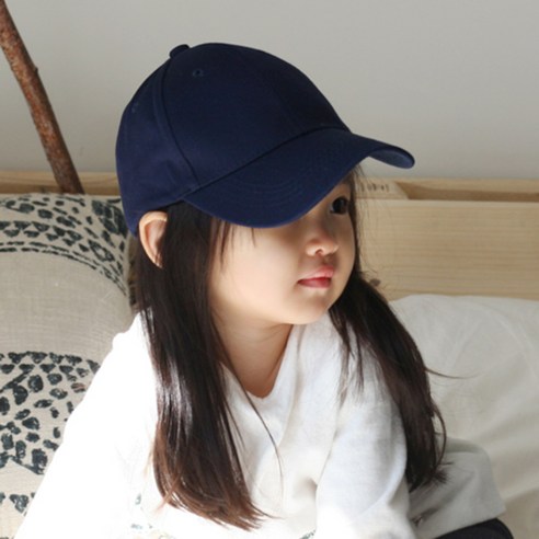 우주아이 여아용 무지 볼캡
