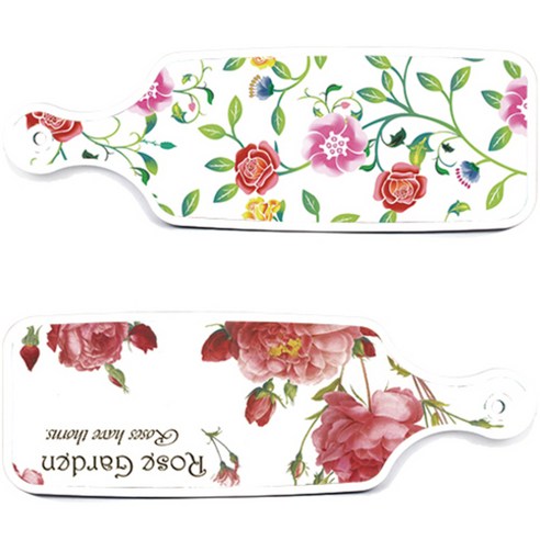 로엠디자인 서빙 도마 보드 2p Rose Garden 세트, Rose Garden, 로맨틱 장미, 1세트