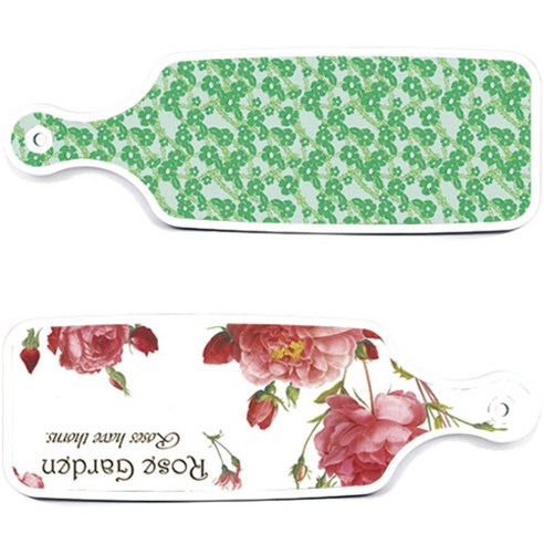 로엠디자인 서빙 도마 보드 2p Rose Garden 세트, Rose Garden, 그린 봉선화, 1세트