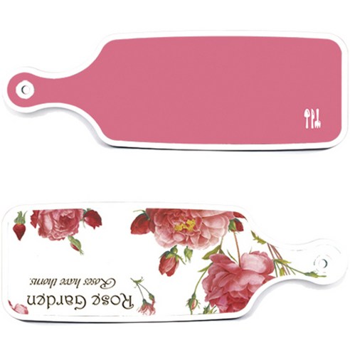 로엠디자인 서빙 도마 보드 2p Rose Garden 세트, Rose Garden, 핑크, 1세트