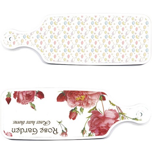 로엠디자인 서빙 도마 보드 2p Rose Garden 세트, Rose Garden, 파스텔 밤하늘, 1세트