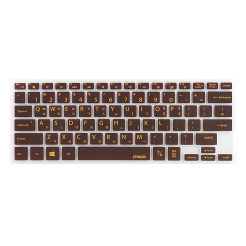 파인피아 삼성 노트북 NT900X3T/NT900X3U 전용 문자인쇄키스킨 SS28-B, CHOCOLATE, 1개