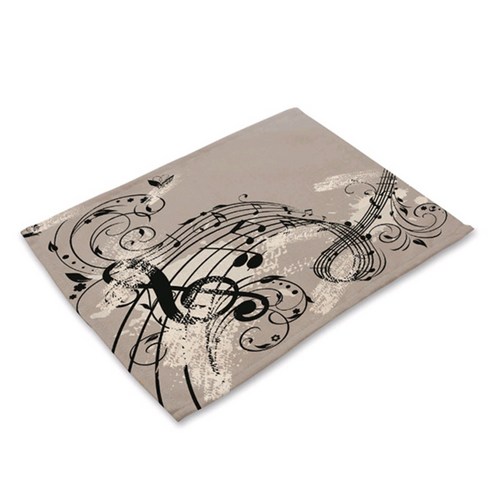 비케이 Music is my life 식탁매트, 7, 가로 42cm x 세로 32cm