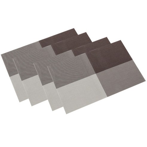 더자카 컬러 테이블 매트 4p, Y237LHLB005, 가로 45cm x 세로 30cm