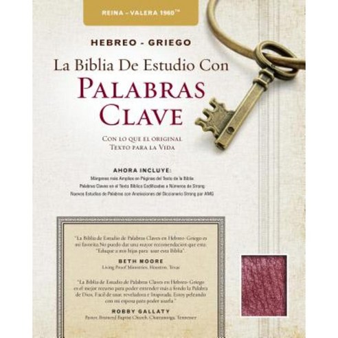 The Hebrew-Greek Key Word Study Bible Spanish Edition: Reina-Valera 1960 Edition Bonded Black Bonded Leather, AMG Publishers