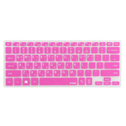 파인피아 삼성 노트북 NT940X3L 전용 문자인쇄키스킨 SS24, PINK, 1개