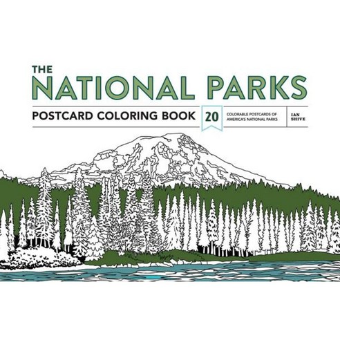 The National Parks Postcard Coloring Book: 20 Colorable Postcards of America''s National Parks Paperback, Earth Aware Editions