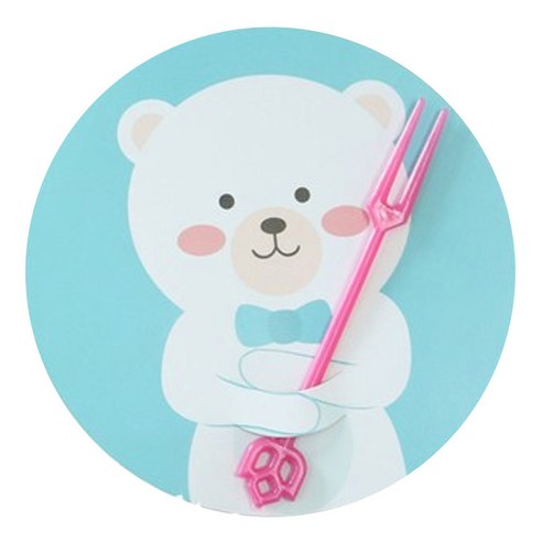 황씨네도시락 머핀컵 포장덮개, 곰, 90개