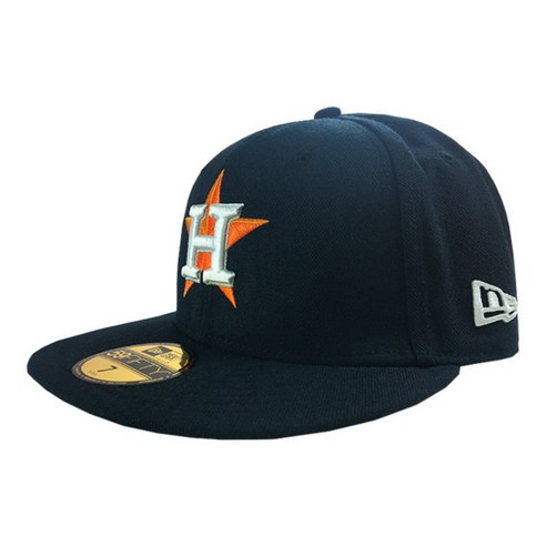 뉴에라 59FIFTY 어센틱 휴스턴 애스트로스 MLB 모자, 진네이비