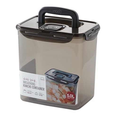 락앤락 숨쉬는 김치통 그레이, 5L, 1개