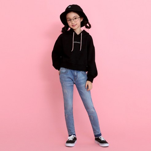 쥬니블리 여아용 코코 샐리 상하복 세트, 블랙, 블루