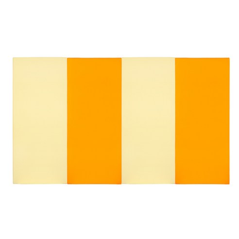 퍼니존 퍼니테라피 아이보리 시리즈 1 유아 폴더 매트, 아이보리 + 오렌지