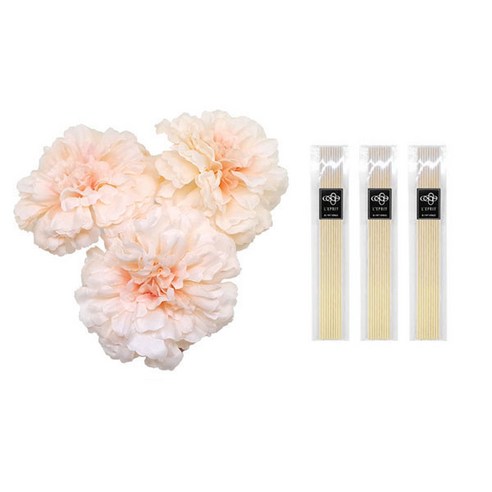 아제르퍼시픽 레스쁘리 조화 지니아 피치 3p + 우드스틱 30p + 디퓨저 리필 80ml, 라임바질 만다린