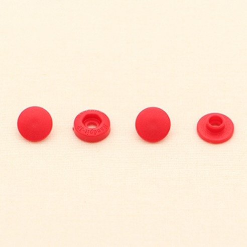 선코코 원터치 T단추 세트 10mm, 레드(S17-42), 2세트