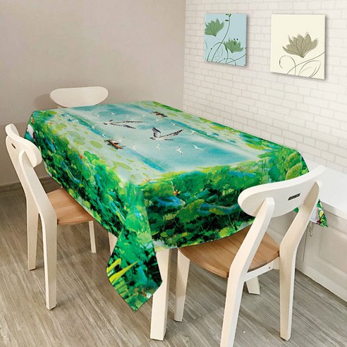 아울리빙 유럽풍 디자인 주방 테이블 보, K, 140 x 180 cm