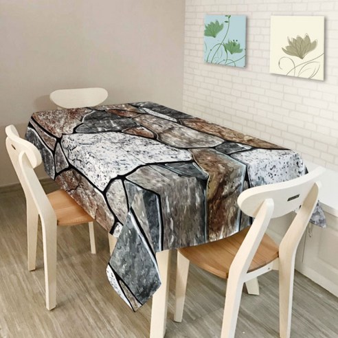 아울리빙 카오스패턴 키친 테이블커버, G, 140 x 140 cm